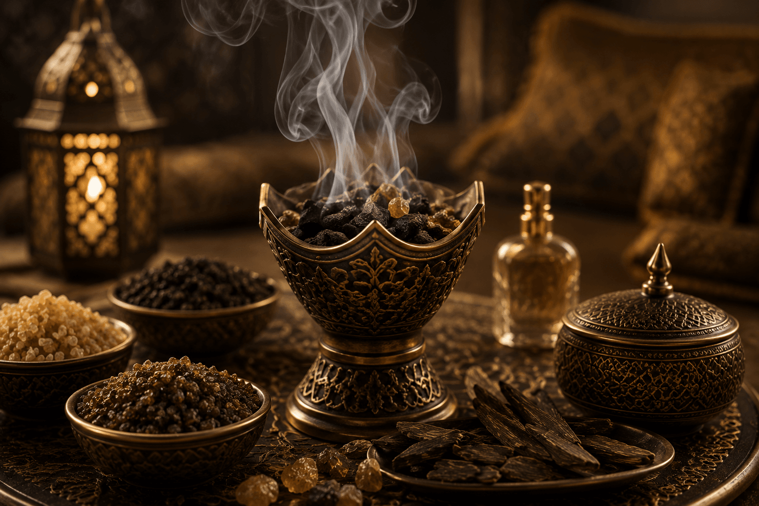 العود المعطر بروائح شرقية فاخرة من دخون أمي