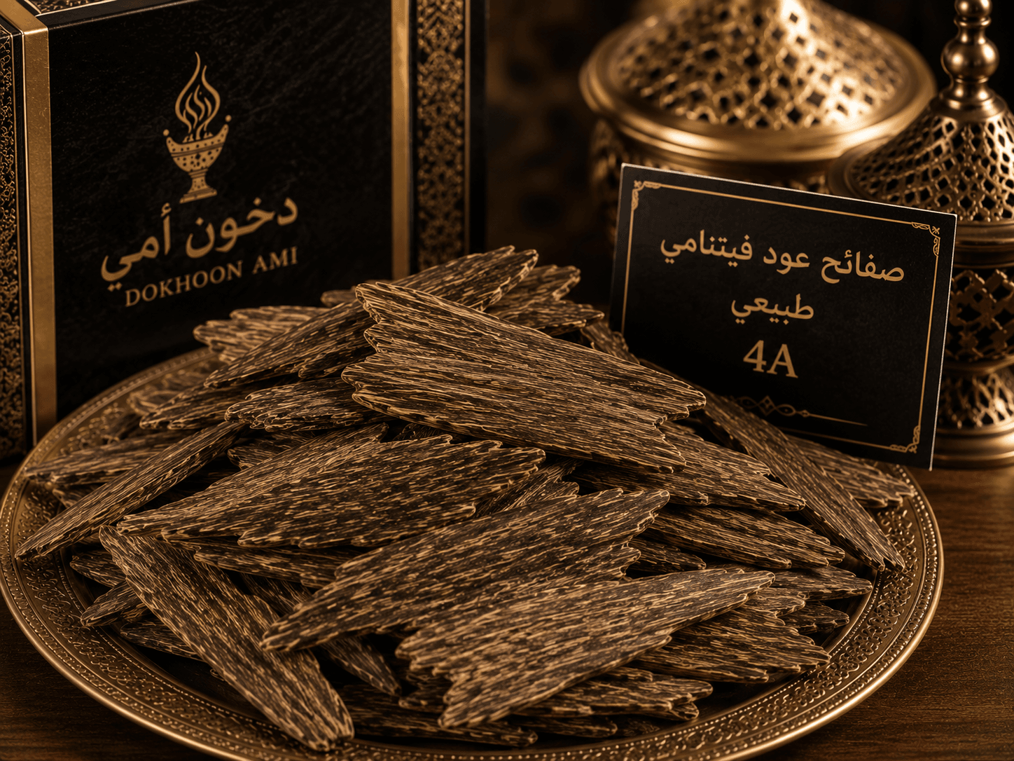 vietnamese-natural-oud-4a صفائح عود فيتنامي طبيعي 4A من متجر دخون أمي