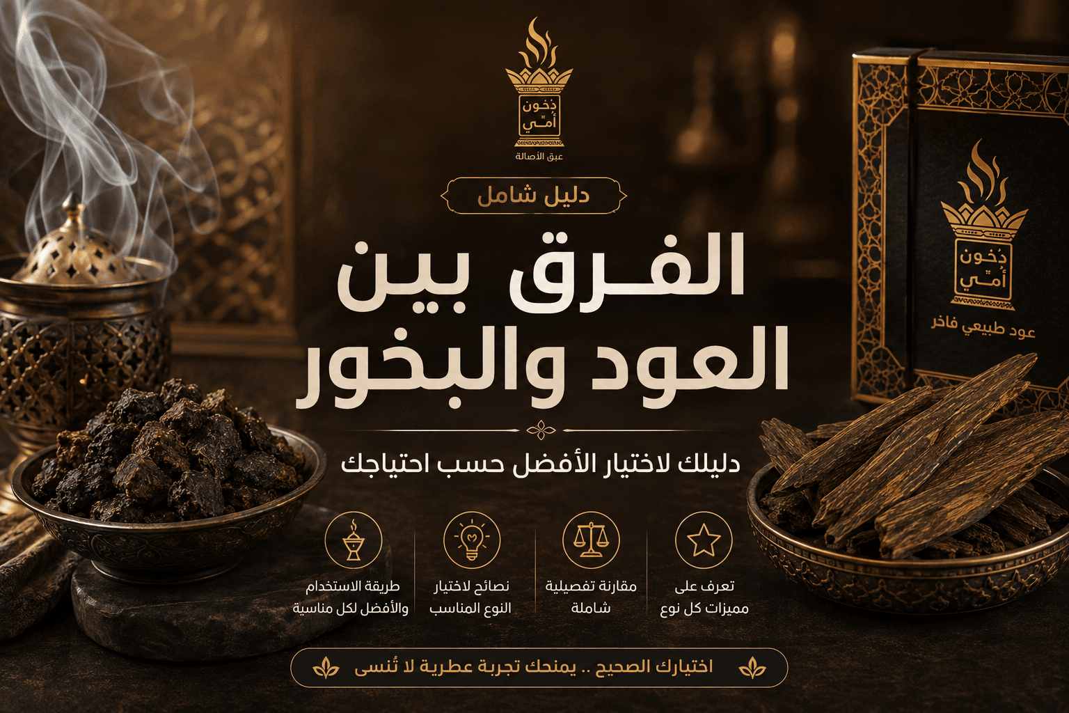 الفرق بين العود والبخور